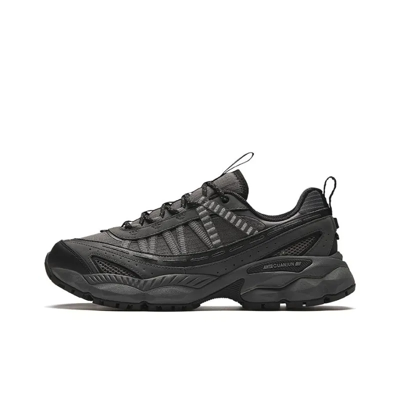 Anta Shock Absorbers With Slip Resistant Features Low Top LINING Cloud Casual Running Shoes Men's Black-0