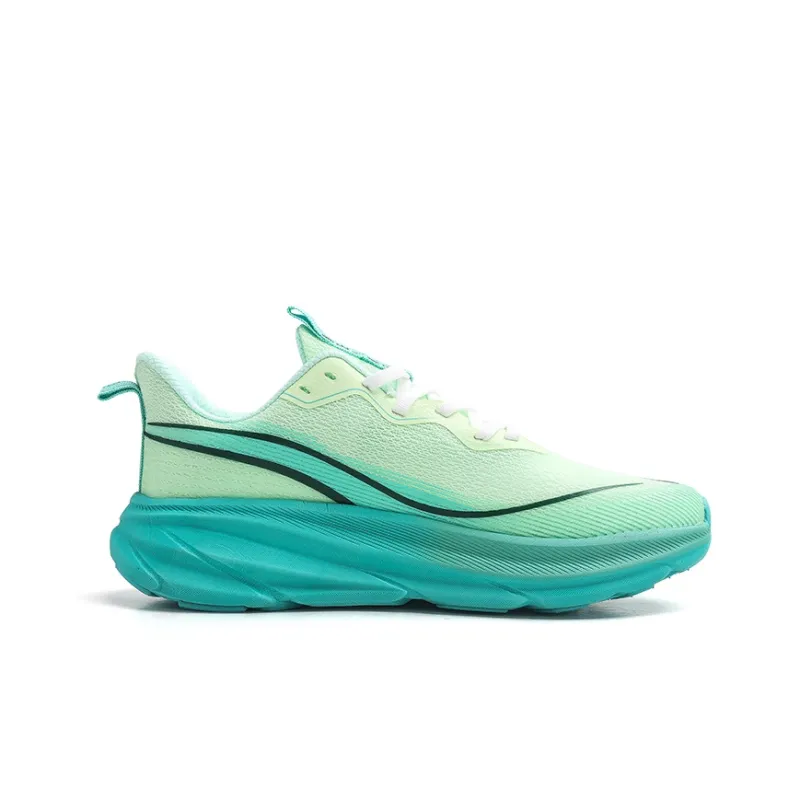 MEIKE Anti Slip Wear Resistant Breathable Lightweight Rebound Low Top Casual Running Shoes Unisex Pea Green-3