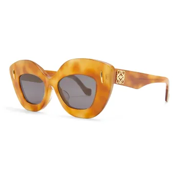 LOEWE Acetate Cat Eye Sunglasses Unisex Brown