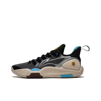 LiNing Speed 9 Abrasion Resistant Cushioning Slip Resistant Low Top Basketball Shoes Men's Black Silver