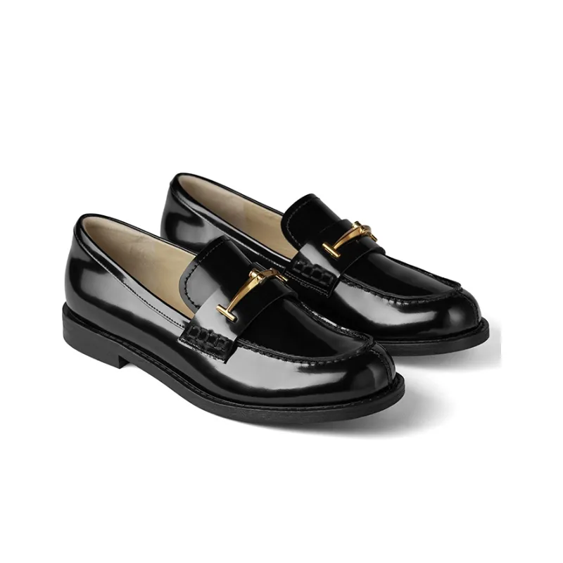 73Hours Loafers 1.5cm Women's Black-2