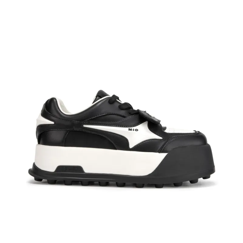 MIO Mio Low-Top Casual Shoes Women's Black White-1
