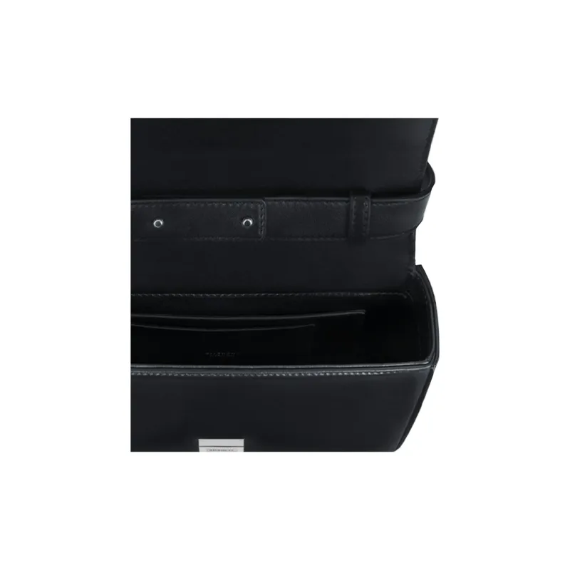 GIVENCHY 4G Smooth Cow Leather Shoulder Bag Crossbody Bag Medium Size Women's Black-4