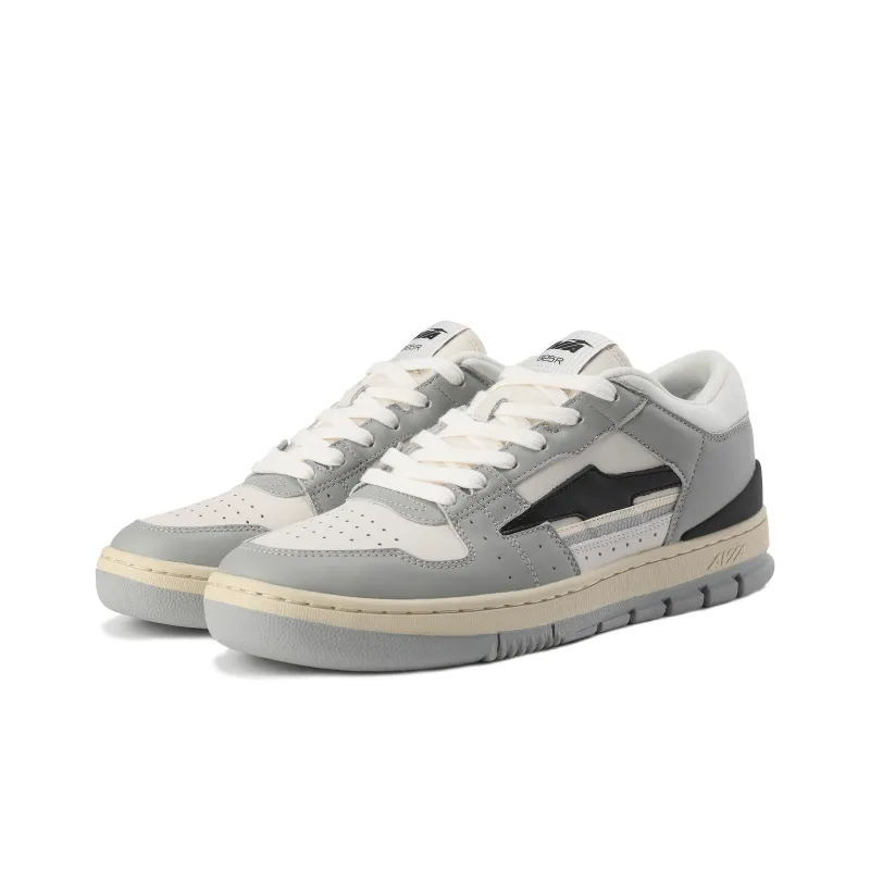AVIA 825R Series Anti Slip Wear Resistant Low Top Skateboard Shoes Men's White Gray-3