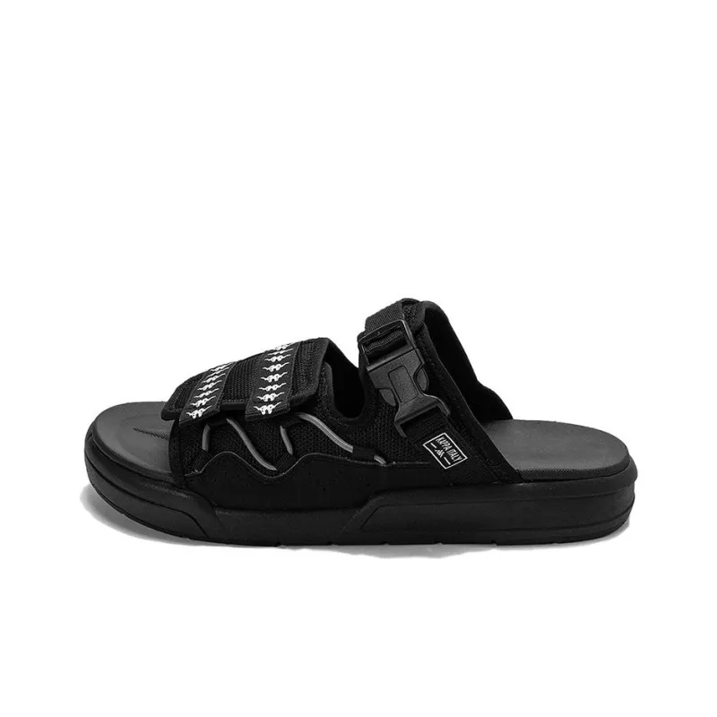Kappa Slide Slippers Men's Black White-0