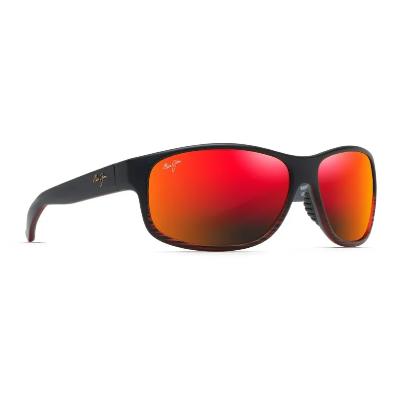 Maui Jim Injection Molded Nylon Square Sunglasses Unisex Black-1