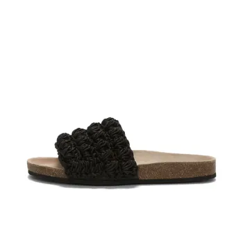 JW Anderson Popcorn knit Leather Slides Women's