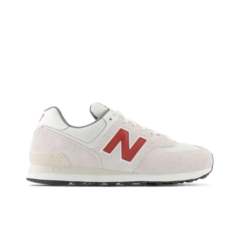 New Balance 574 White Red Grey-1