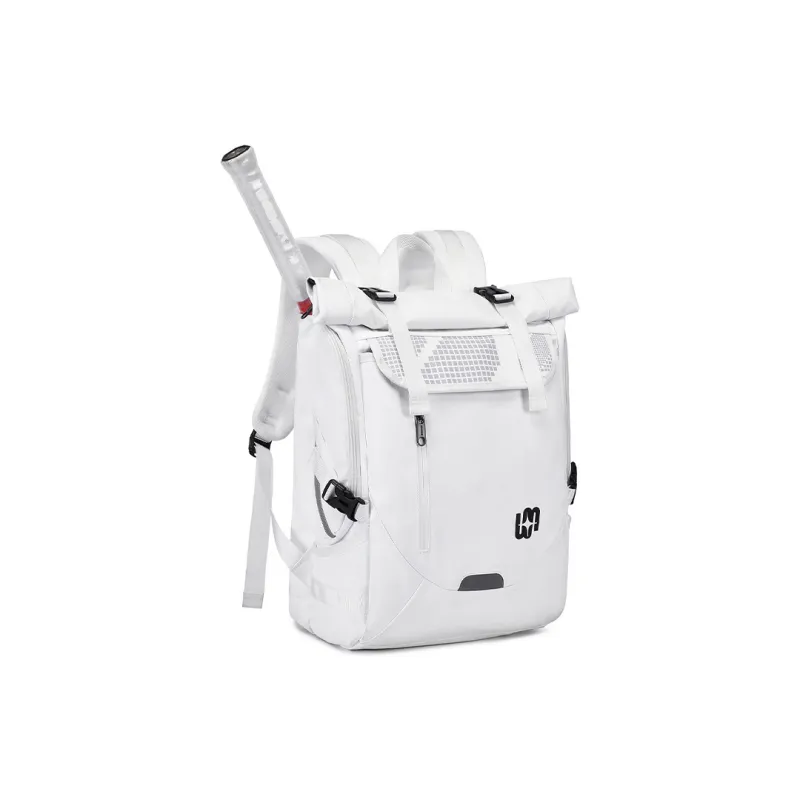 WINNER Polyester Tennis Bag Backpack Large Size Unisex White/Black-2