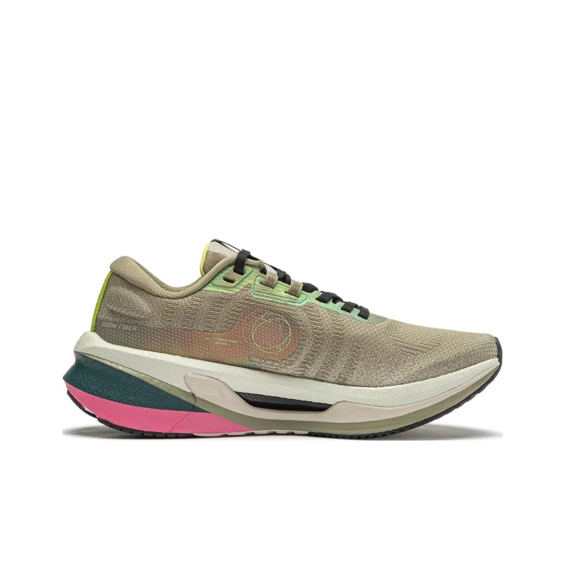 LiNing Furious Rider 7.0 V2 Wear Resistant Low Top Running Shoes Women's Green Gray-1
