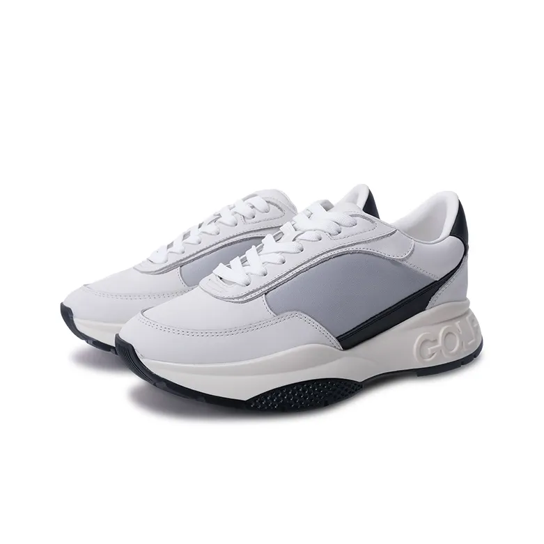 GOLF Cushioned Slip Resistant Breathable Low Top Casual Shoes Men's White Gray-2