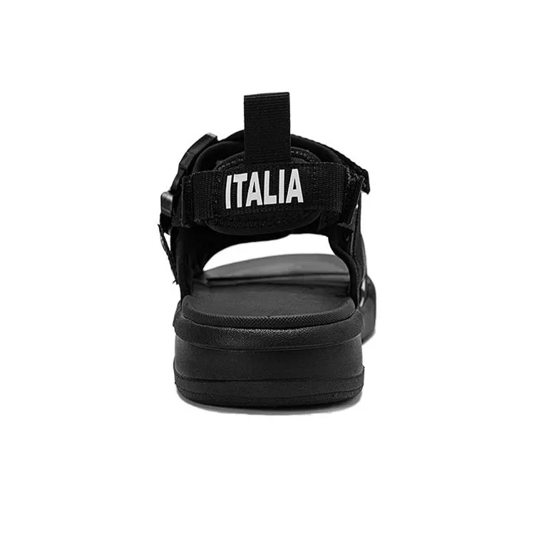 Kappa Slide Slippers Men's Black White-4