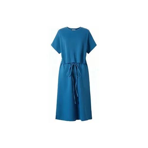 JZ Juzui Short-Sleeved Dresses Women's Lake Blue