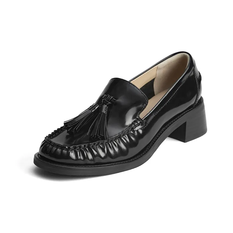 73Hours Loafers 3.5cm Women's Black-1