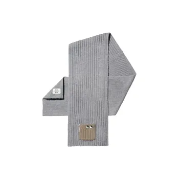 UNIQLO Knit Scarves Unisex Light Gray