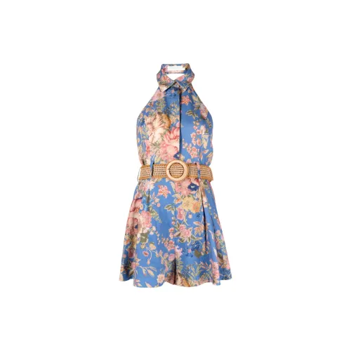 Zimmermann August Floral-print Playsuit