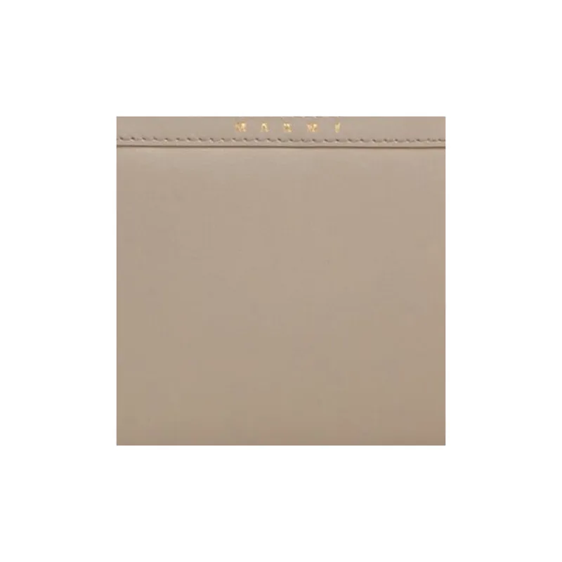 MARNI TROPICALIA Calfskin Portable Wallet Mini Women's Beige-5