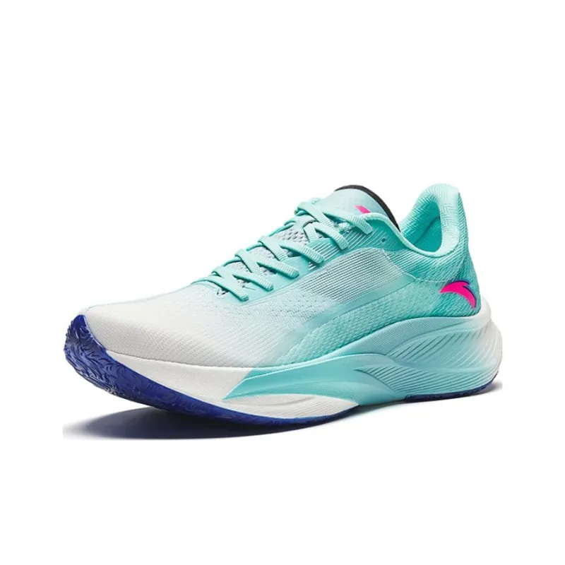 Anta C202 Abrasion Resistant Low Top Sprint Long Distance Running Training Running Shoes Men's Light Blue-1