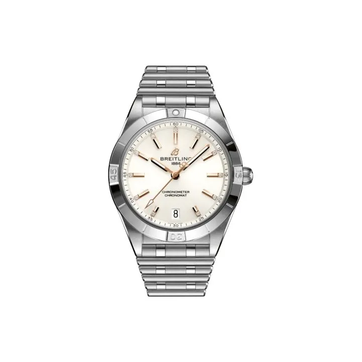 BREITLING Automatic Mechanical Movement Women's Watch 36mm White Dial Stainless Steel Case Stainless Steel Watchband-0