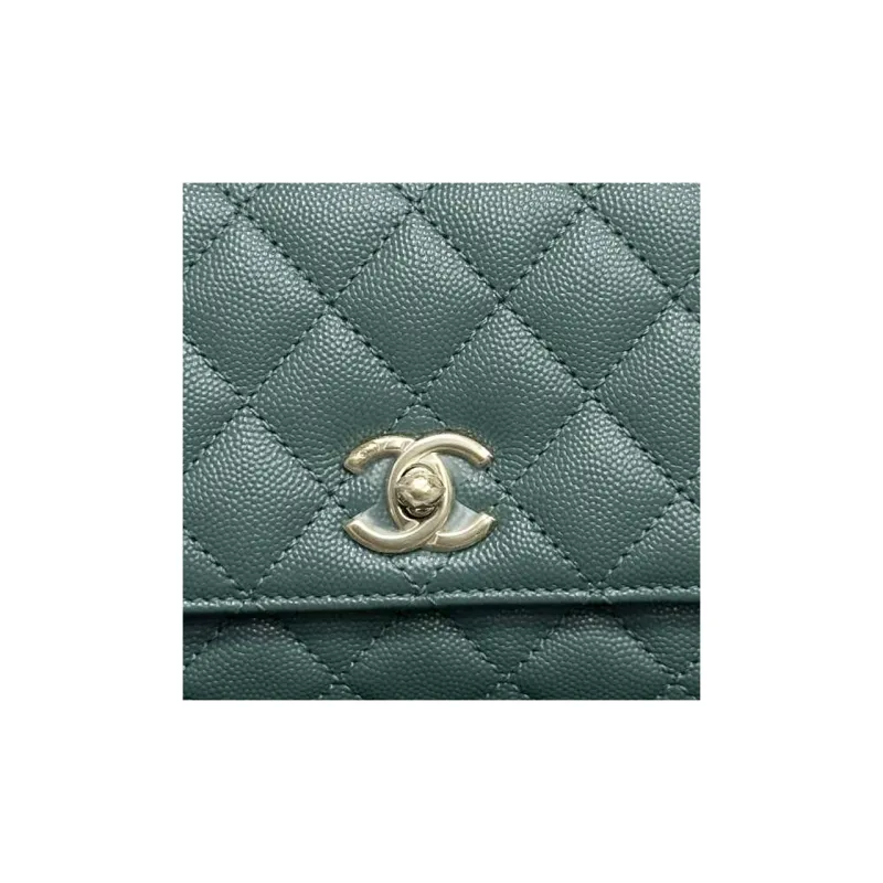 CHANEL Coco Handle Grain Caviar Cow Leather Shoulder Bag, Crossbody Bag, Handbag Mini Women's Jasper-1