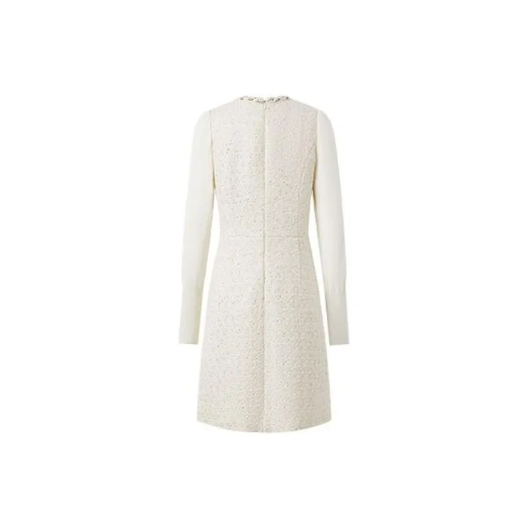 JZ. ANNAKRO Long Sleeved Dresses Women's Beige-1