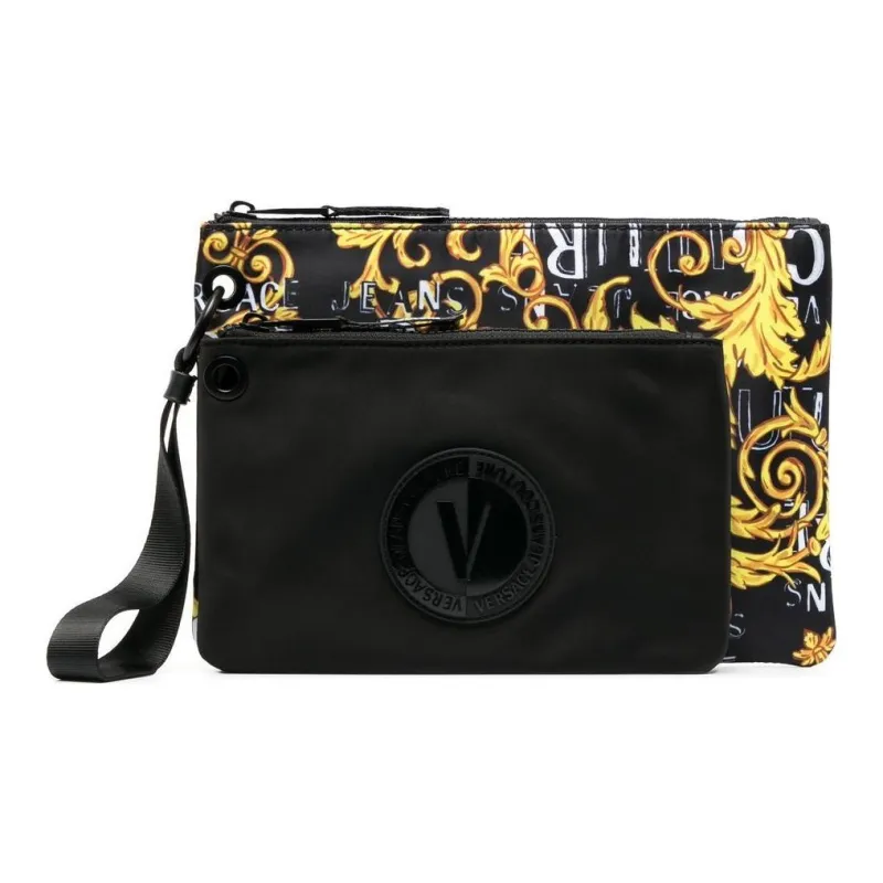 VERSACE JEANS COUTURE Polyester Clutch Men's Black-1