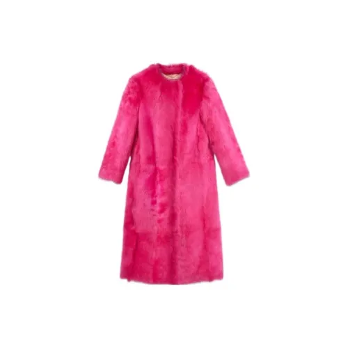 GUCCI Velvet Jackets Women's Peach Pink