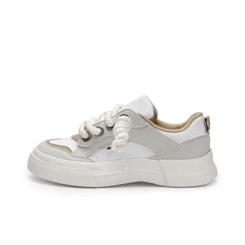 Warrior Slip Resistant Low Top Casual Shoes Unisex White Gray Khaki