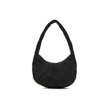 MLB New York Yankees Polyester Cloud Bag Mom Bag Shoulder Bag Hobo Bag Handbag Women's Black