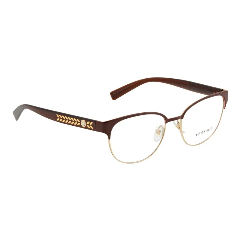 VERSACE Metal Cat Eye Eyeglass Frames Women's Deep Red-0