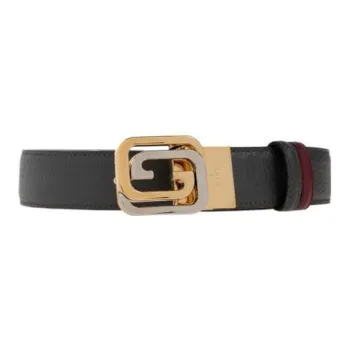 GUCCI Logo-plaque Leather Belt