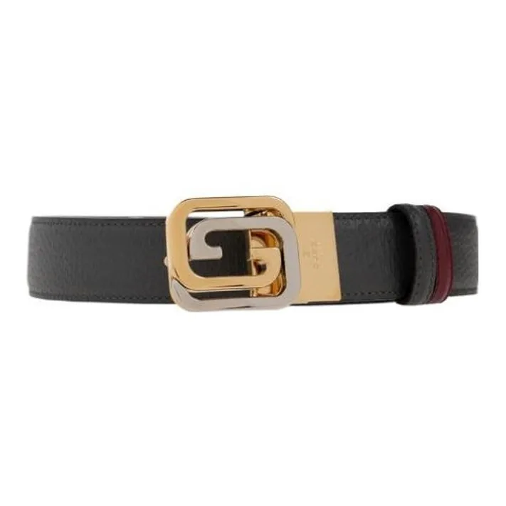 GUCCI Logo-plaque Leather Belt-0