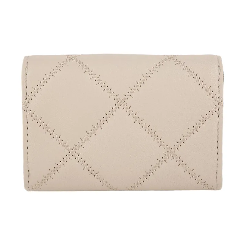 TORY BURCH TB-Willa Leather Wallet Women's Cheese White Color-1