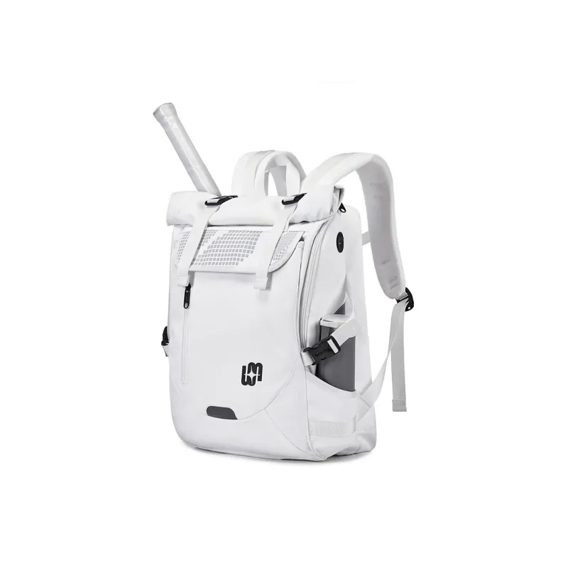 WINNER Polyester Tennis Bag Backpack Large Size Unisex White/Black-1