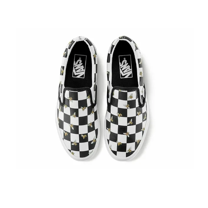 Vans Classic Slip On Bee Check 'Black White'-2