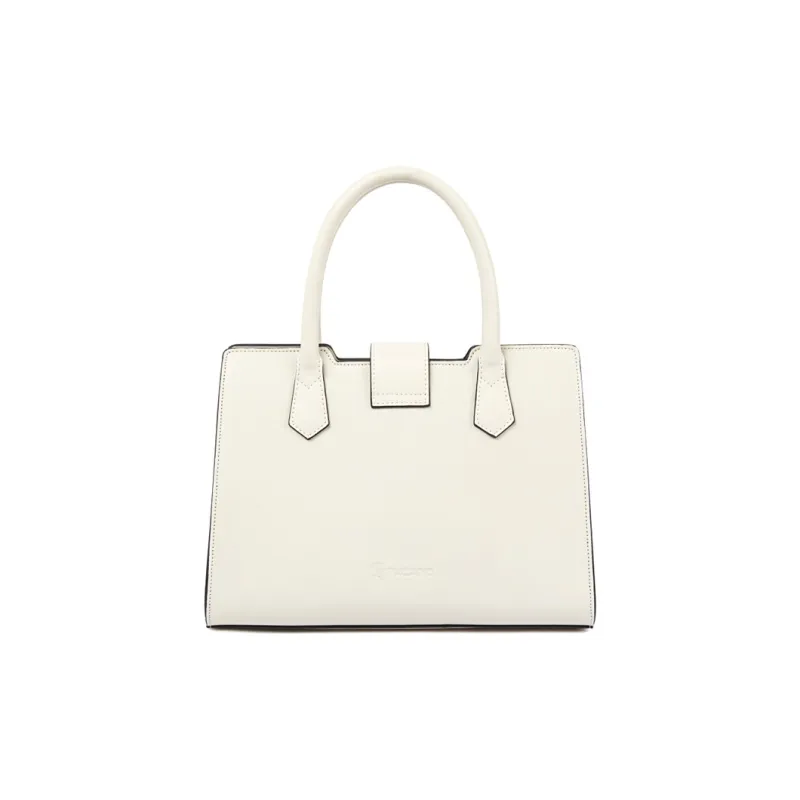 TUCANO PU With Cow Leather Shoulder Bag, Crossbody Bag, Handbag Tubas Women's Milk White-2
