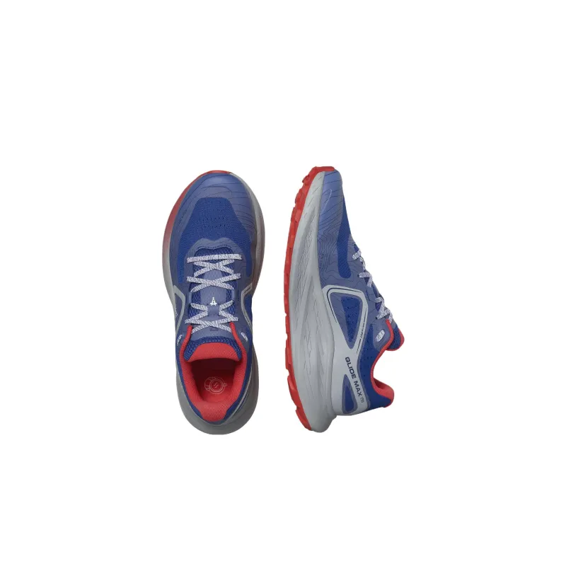 SALOMON Glide Ma Cushioned Slip Resistant Low Top Running Shoes Men's Blue-2