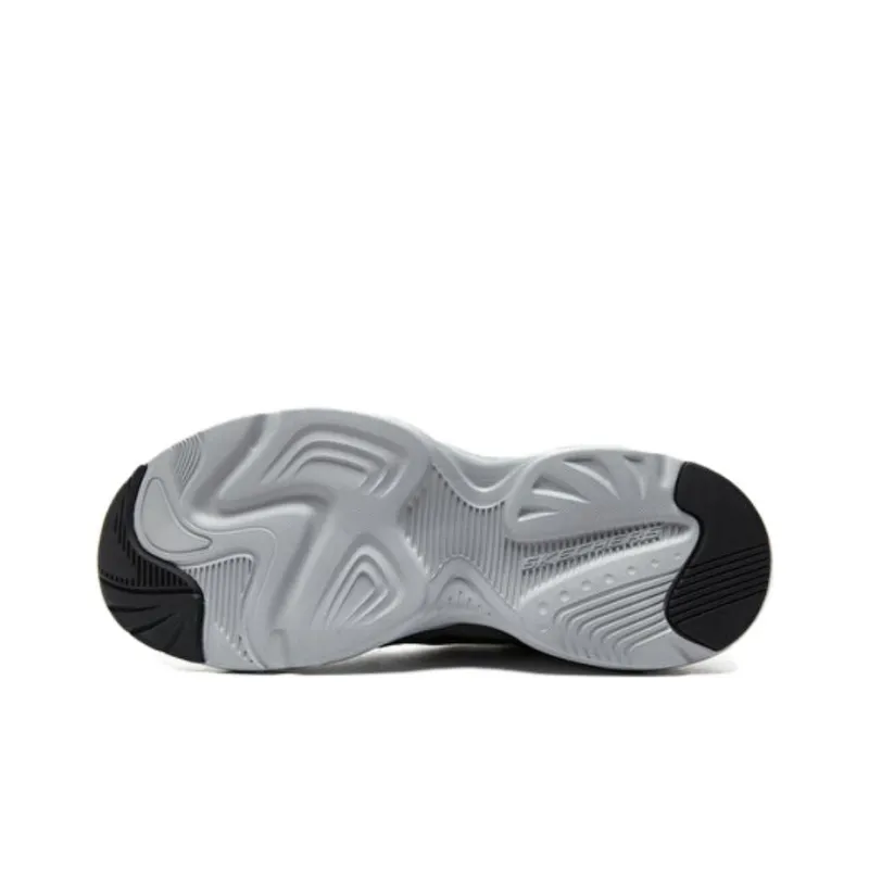Skechers Stamina Airy Cushioning Anti Slip And Wear Resistant Low Top Chunky Sneakers Men's Black Gray-4