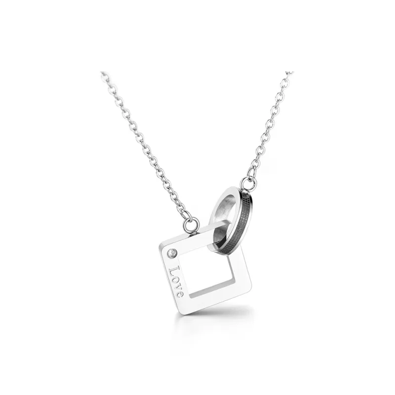 Clect Alloy Necklaces Unisex Silver-1