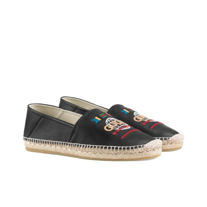 GUCCI Espadrilles 'Double G Black'-1