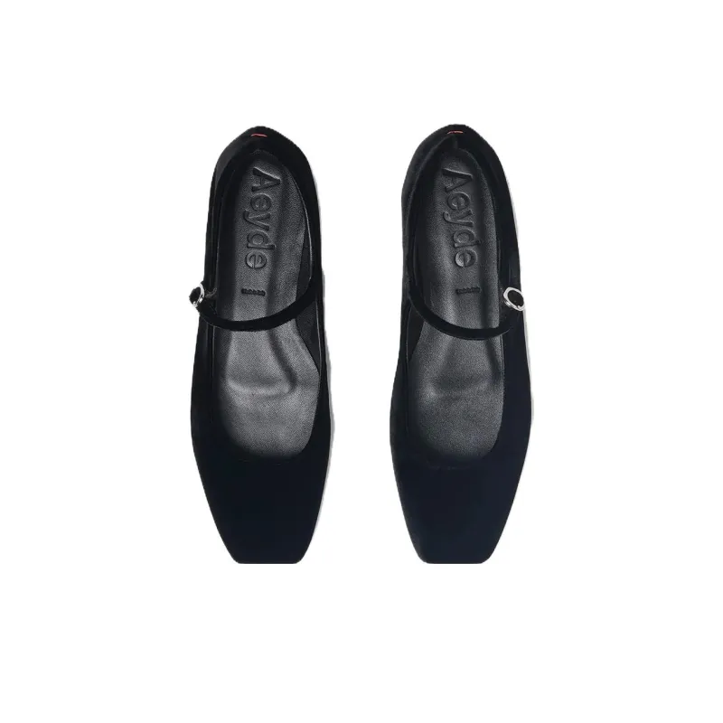 Aeyde Uma Casual Single Shoes Women's Black-3