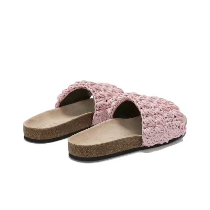 JW Anderson Popcorn Leather Slides Women's-3