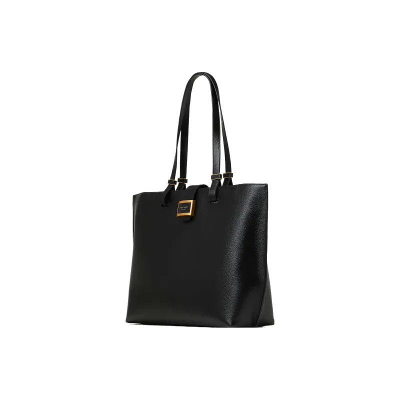 Kate Spade Leather Tote Bag Shopping Bag Handbag Shoulder Bag Women's Black-3