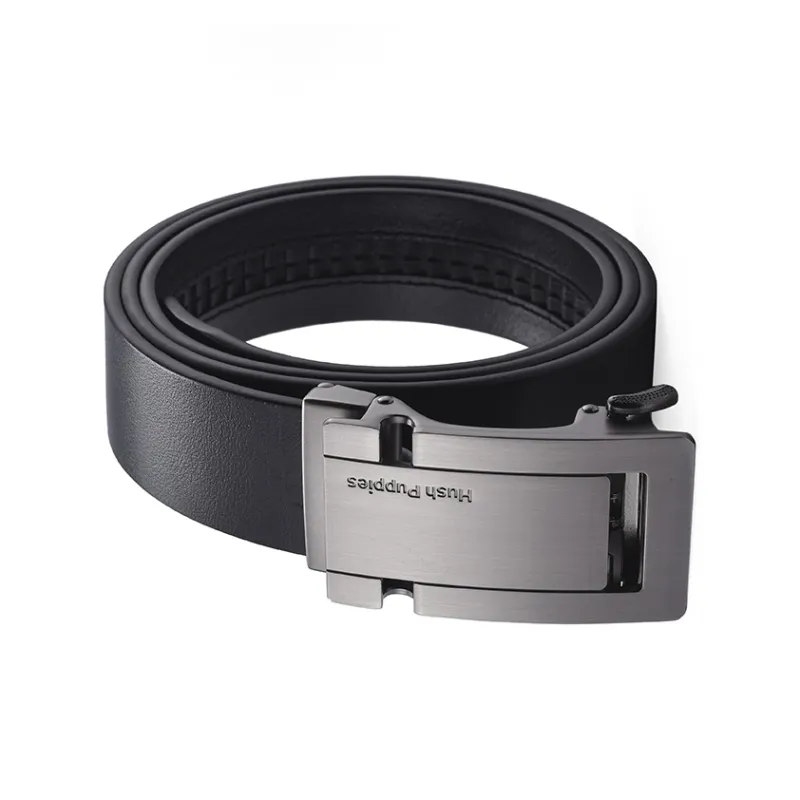 Hush Puppies Star Series Leather Belts Men Black-3