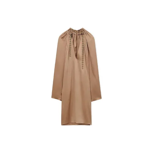 LOEWE Long-Sleeved Dresses Women's Capybara Color