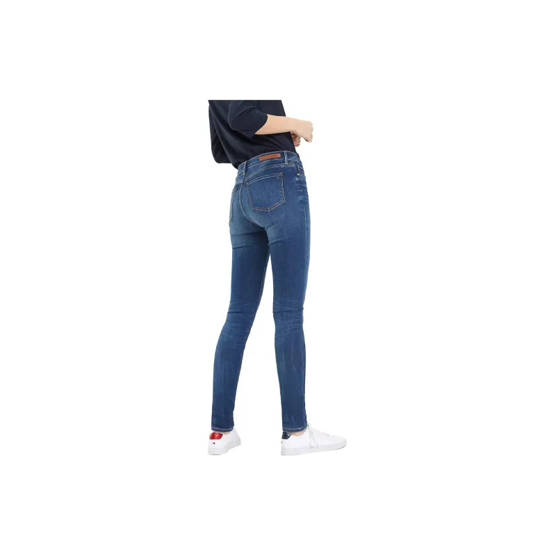 Tommy Hilfiger Mid Rise Ultra Skinny Stretch Jean Jeans Women's Blue-1