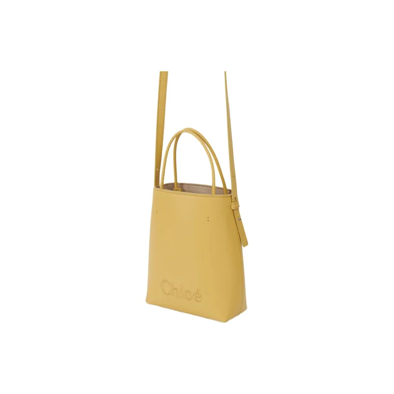 Chloe Calfskin Handbag, Shoulder Bag, Crossbody Bag Extra Mini Women's Honey Gold-1