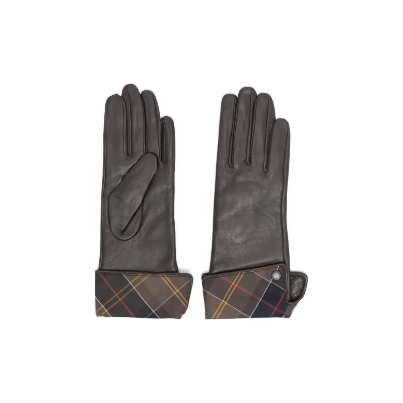 BARBOUR Knit Gloves Women's Brown-1