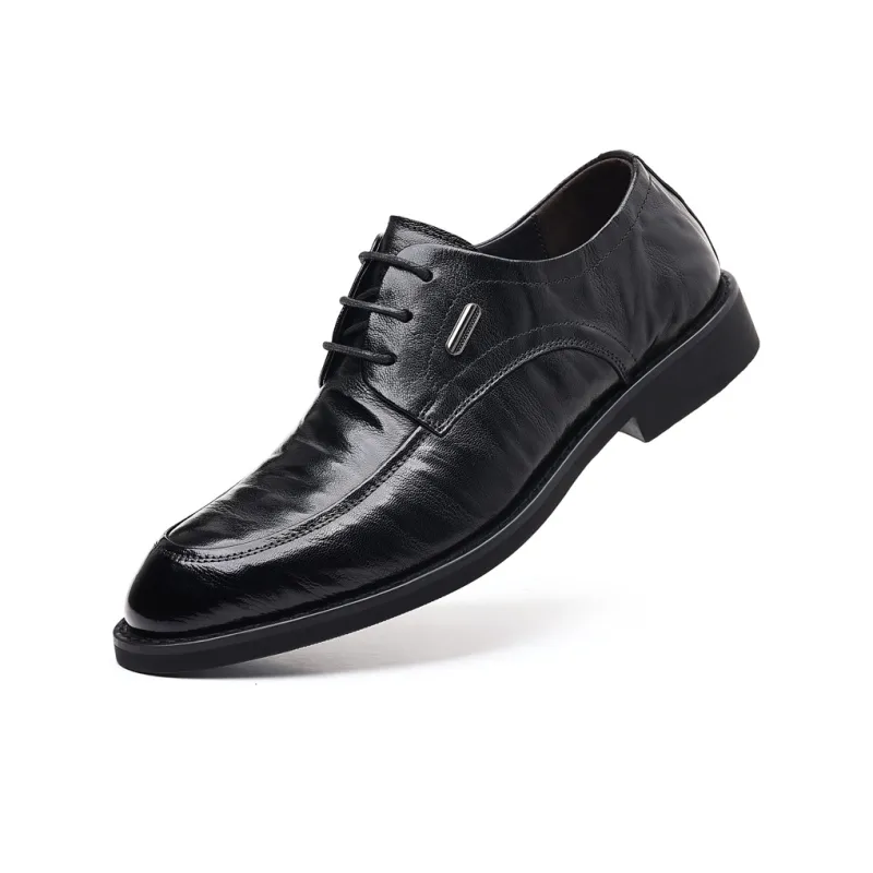 ZUWUDONG Dress Shoes Men Low Top Black-1