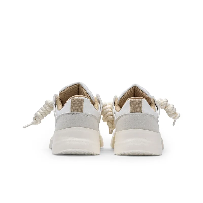 Warrior Slip Resistant Low Top Casual Shoes Unisex White Gray Khaki-2